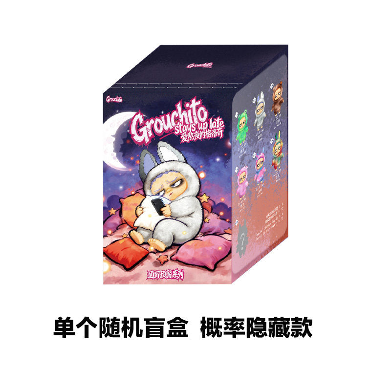 Grouchito Stay Up Late Overnight Alert Plush Blind Box