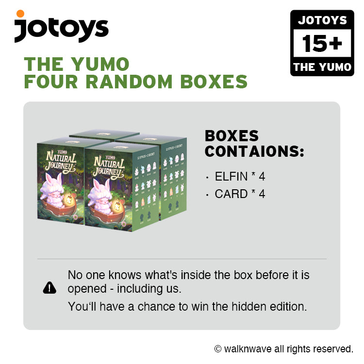 Four Random boxes of YUMO the Natural Journey series
