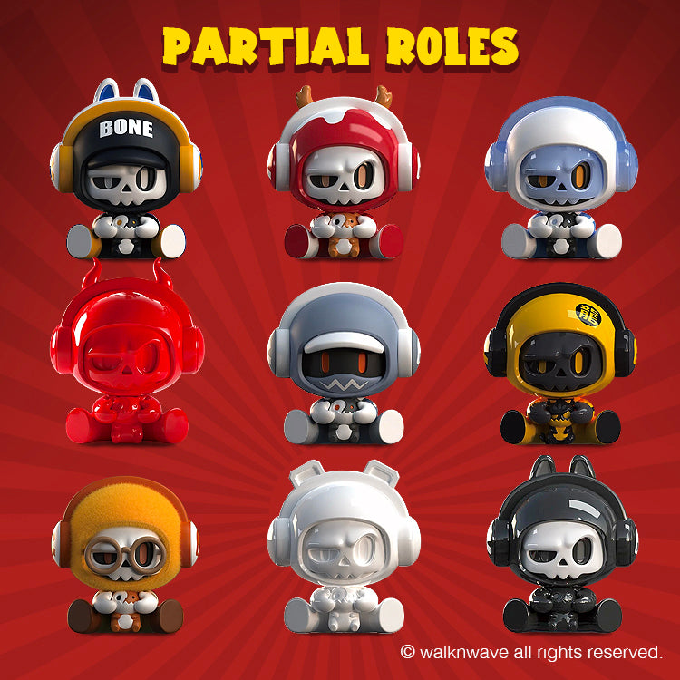 Four ramdon boxes of Mr.Bone Babybone series