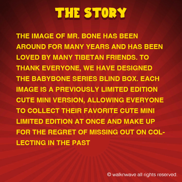 Four ramdon boxes of Mr.Bone Babybone series