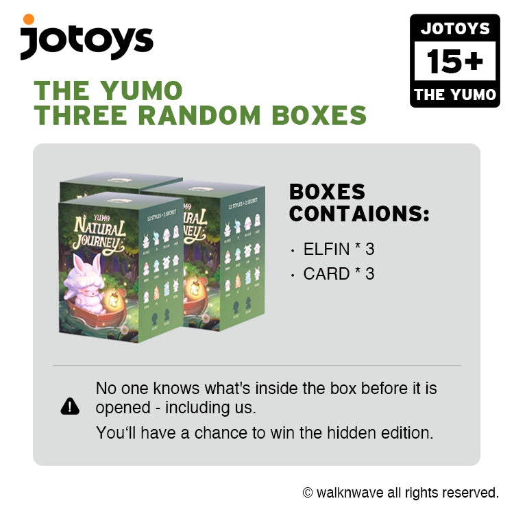 Three Random boxes of YUMO the Natural Journey series