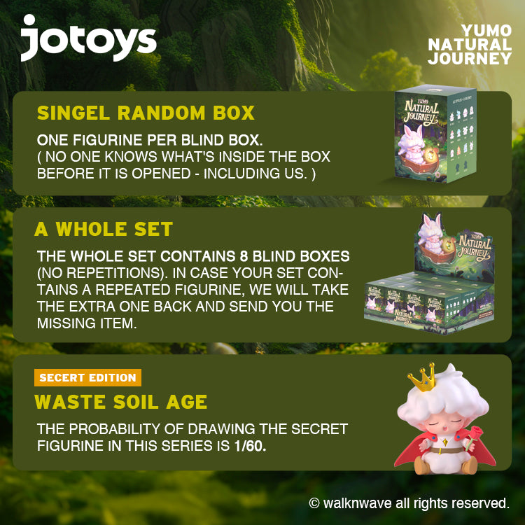 Three Random boxes of YUMO the Natural Journey series