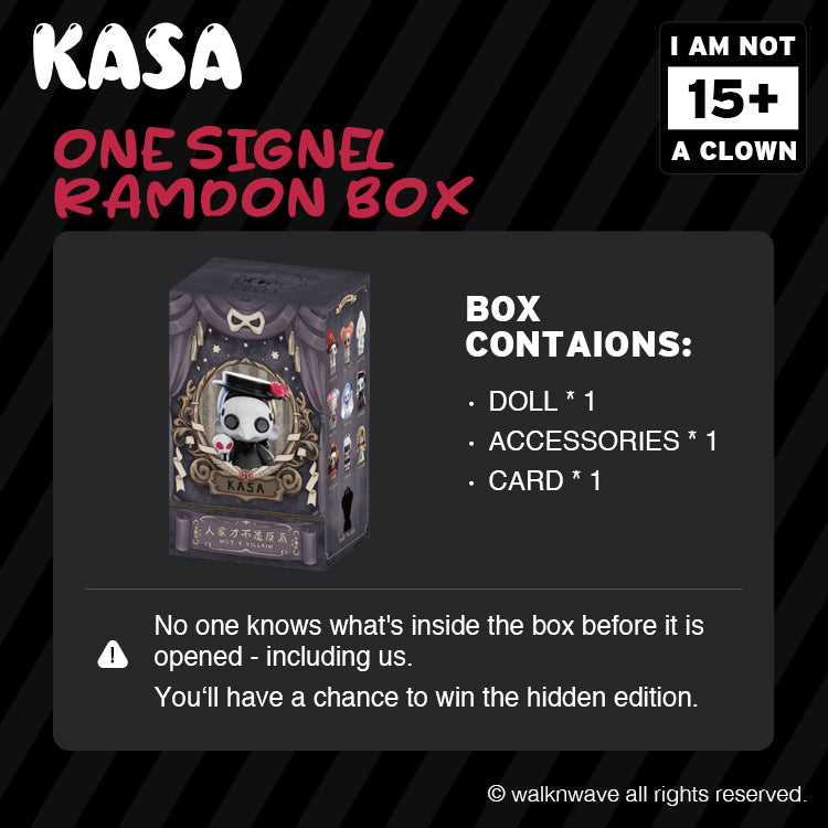 The Single ramdon box of KASA I am not a clown series