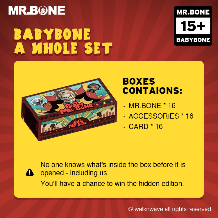 A whole set of Mr.Bone Babybone series