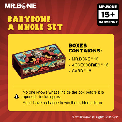 A whole set of Mr.Bone Babybone series