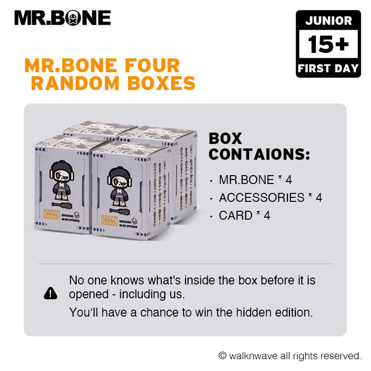 Four random boxes of the Junior First Day series