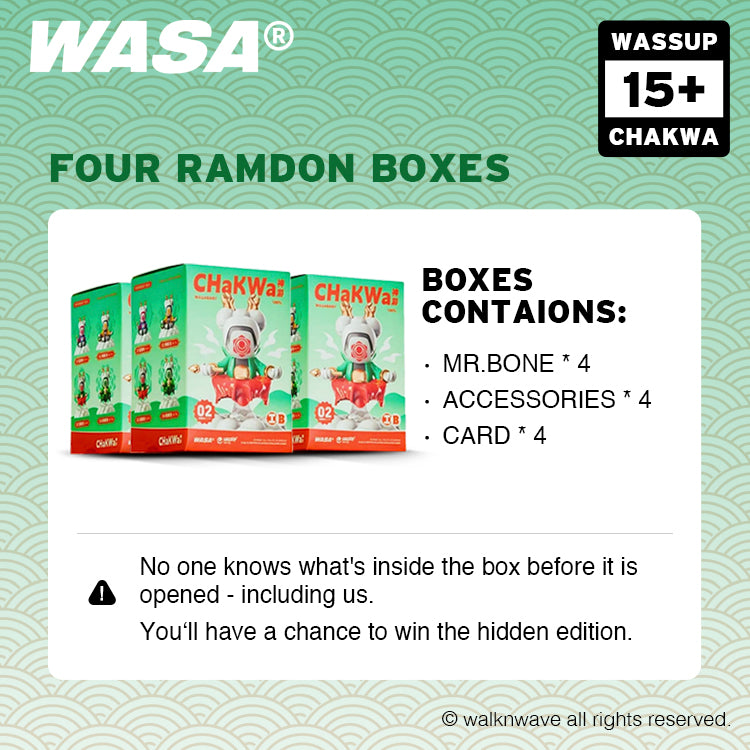 Four random boxes of WASA Chakwa206 series