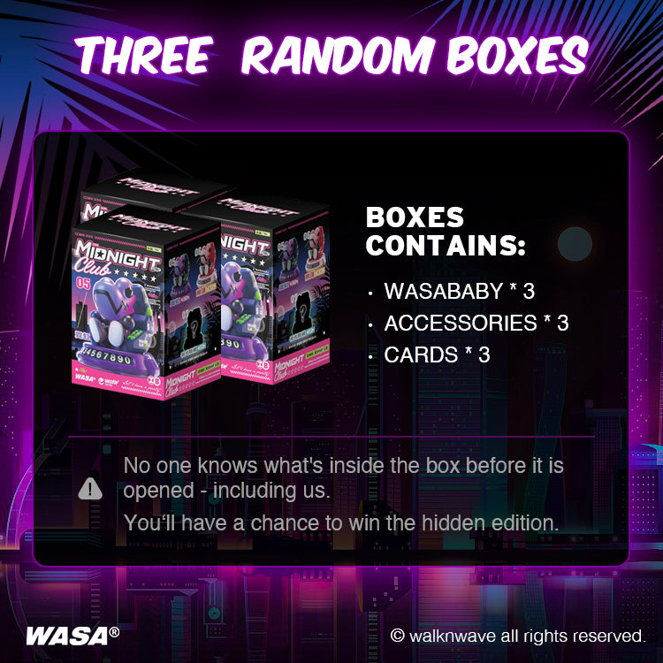 Three Random boxes of WASA Midnight206 Dashboard Series